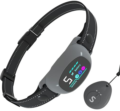 Meloive 2 in 1 Collar de Adiestramiento y Collar Antiladridos,Detección Inteligente de Ladridos,Resistente al Agua IP67 y Recargable,Collar Automático para Perros Pequeños y Grandes