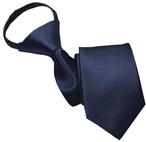 NiceYnn Cravate Enfant Pré-nouée en Satin Zippé Rréglable | 38 cm Long pour Garçon Fille Formelle Mariage Célébration Uniforme Scolaire