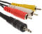 kenable 4 Pole 3.5mm Jack To 3 x RCA Composite & Stereo Audio Cable 2m [2 metres]