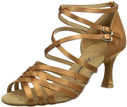 Diamant Damen Latein 108-087-379 Tanzschuhe Standard & Latein, Braun (Dark Tan), 38 2/3