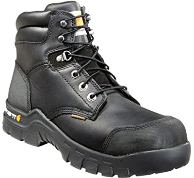 Carhartt Men's Rugged Flex WP 6 Composite Toe Work Boot, Black Oil Tanned,9 M US