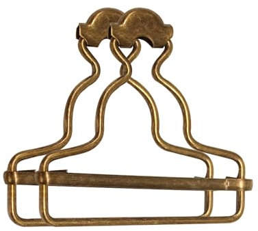 Trimming Shop 42mm Bronzes Dungaree Buckles – Heavy-Duty Metal Clip Fasteners for Braces, Overalls, Jumpsuits, Kids' Clothing, Handbags & DIY Workwear Projects, 2pcs