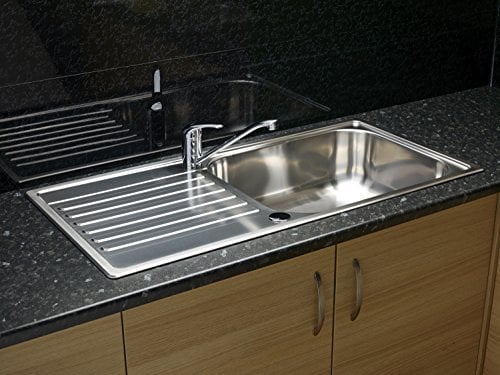Reginox Minister Inset Kitchen Sink Stainless Steel Large Single Bowl Reversible