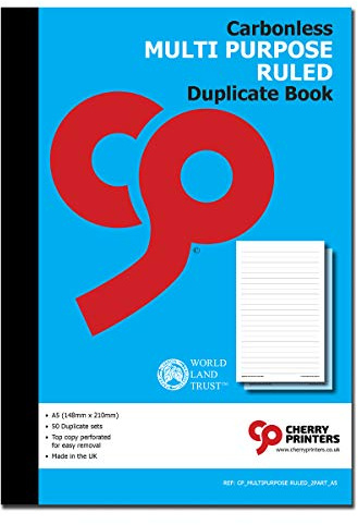 NCR Multi Purpose Ruled Duplicate Book A5 50 sets Carbonless