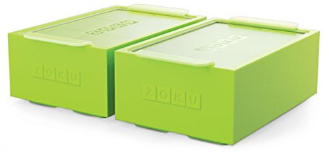 Zoku Unisexe Jumbo Glaçons Trays-Set de 2, Vert