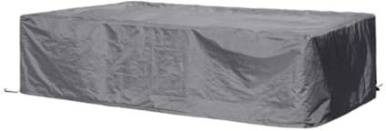 Perel Schutzhülle für Gartenmöbel, Grau, rechteckig, 300 cm x 200 cm x 75 cm
