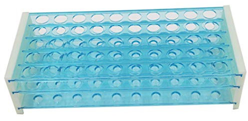 50 Positionen Kunststoff-Reagenzglasständer Halterung Rack, abnehmbares Zentrifugenröhrchengestell, 18mm Loch