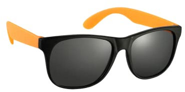 Komonee Black and Orange Drifter Sunglasses Classic Style Retro Sun Shades Eye Glasses UV400 Protection Unisex For Men Women Golf Cycling Sports Fishing Travel