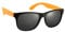Komonee Black and Orange Drifter Sunglasses Classic Style Retro Sun Shades Eye Glasses UV400 Protection Unisex For Men Women Golf Cycling Sports Fishing Travel