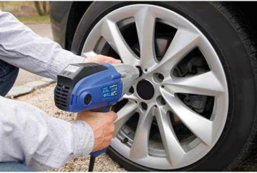 Goodyear 75544 Avvitatore a percussione 230 V per pneumatici auto cambio ruote coppia fino a 350 (max 500 Nm), in valigetta con 4 dadi