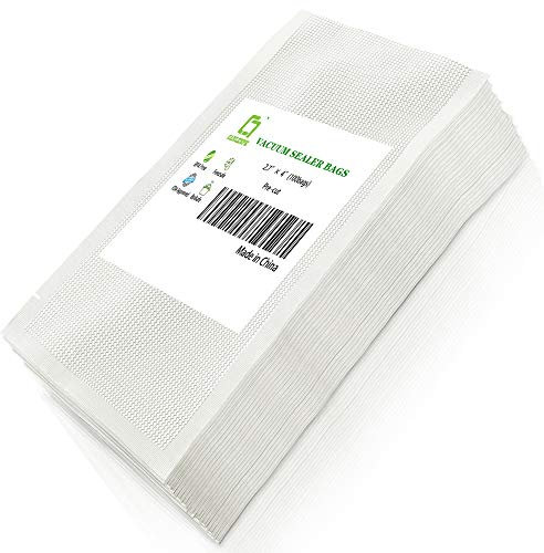 CANLENPK 7x10CM/2,7x 4 Zoll Mini-Vakuumierbeutel Goffriert Kleine Vakuum Lebensmittel Aufbewahrungsbeutel, Lebensmittelbeutel Vakuumierbar, Sous Vide Lebensmittelsiegelbeutel (100 Stück)
