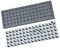 YMDK Idobao x ID75 75 Keys Ortholinear Layout VIA Anodized Aluminum Case Plate hot-swappable Hot Swap Type C PCB Mechanical Keyboard Kit (Gray)