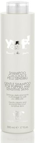 YUUP! - Shampoo per Cani e Gatti specifico per Cuccioli e Pelli Sensibili, 500 ml, nutre il pelo e ammorbidisce la cute