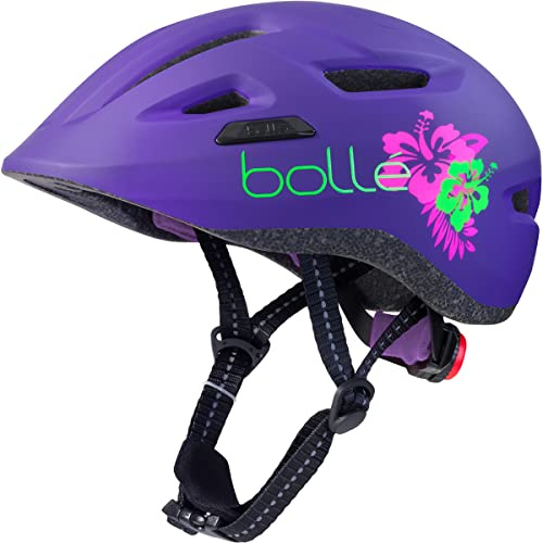 Bollé – Stance Jr, Purple Flower Matt, Keine Gläsernummer, Extra Small, Fahrradhelme, Unisex, Kinder