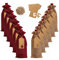 Fantasyon 12 Pcs Burlap Wine Gift Bags, Natural Jute Wine Bottles Gift Bags with Drawstring Tags for Wedding Christmas Party