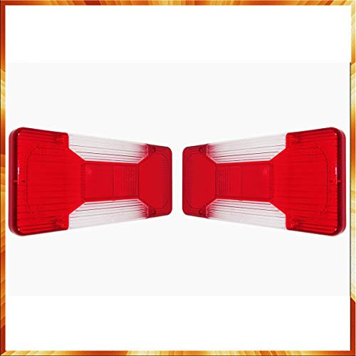 Easy Link 2x Lichtscheibe Glas Heckleuchte Rot/weiss für LKW Rückleuchten