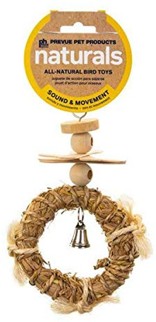 Pervue Pet Products Naturals Sound & Movement Crown Bird Toy,4 L x 1 1/2 W x 8 H