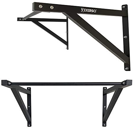 Exersci Heavy Duty Traditional Wall Mounted Chin Up Bar - 150KG Max Load