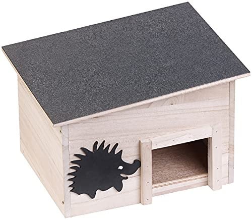Royal Gardineer Igelhaus Bauen: Wetterfestes Igelhaus, unbehandeltes Tannenholz, ganzjährig, Bausatz (Igel Futterhaus Bausatz, Baukästen, Insektenhotel)