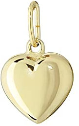 NKlaus 375 Gelb Gold Herz Anhänger Ketten Hochglanzpoliert 8,6x8,3mm Damen Mädchen 4907