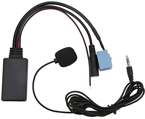 Cavo AUX IN Bluetooth, 7 607 897 093, Jack da 3,5 Mm ISO 8Pin Bluetooth5.0 Cavo AUX IN Microfono Vivavoce di Ricambio per per Blaupunkt