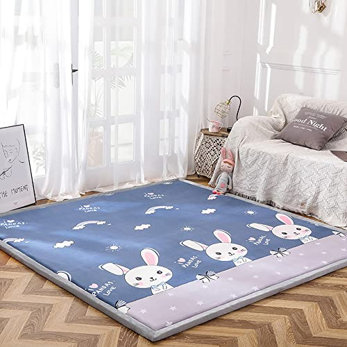 Loartee korallen Samtmatte, Teppich, als Krabbeldecke fürs Kind, Yogamatte und Übungsauflage geeignet