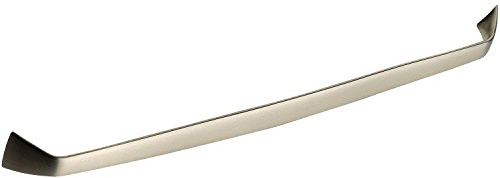 OBF 72 2487 18 Grimme Schrankgriff Theras Möbelgriff (dünner Griff), Breite 146 mm ZN Edelstahl Effekt matt, Silber, Lochabstand 320 mm