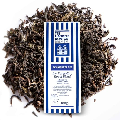 Hochwertiger Bio Darjeeling Royal Blend 100 g aromatisch und würzig | Köstlicher Bio Darjeeling Sommerernte, Intensiv blumig, aromatisch und würzig im Geschmack
