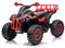 Quad Elettrico per Bambini 12V ATV 1.0 Con Radiocomando 3 Velocità Mp3 USB (Rosso)