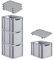 PROREGAL SuperSparSet 4x Eurobox NextGen Grip mit Auflagedeckel & 4 schwarzen Schiebeschnappverschlüssen, HxBxT 32x30x40cm, 30 L, Grau, Griffe offen, Eurobehälter, Transportbox