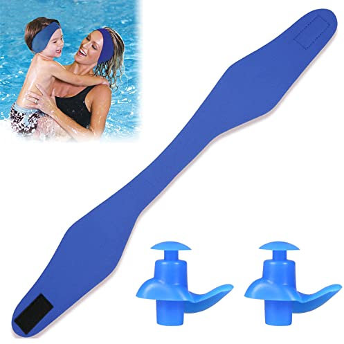 Schwimmen Stirnband, Schwimmen Ohr Stirnband, Kinder Schwimmstirnbänder mit 1 Ohrstöpsel, Neopren Haarband, Wasserdichtes Schwimm-Ohrband, Wasserdichtes Kopfband, für Kinder Erwachsene