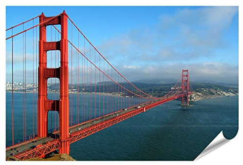 islandburner XXL Bild Poster Golden Gate Bridge Premium Bilder Fotodruck ITKL-PKL