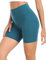Colorfulkoala Radlerhose Damen mit Taschen Kurze Sporthose Kurze Leggings Hohe Taille Radlershorts für Yoga Gym Shorts Sommer (S, Dunkel Teal)