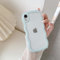 QLTYPRI Kompatibel mit iPhone X Hülle, iPhone XS Transparent Handyhülle Aesthetic Curly Case Frauen Mädchen Girls Süßes Wellen Design Silikon TPU Bumper Schutzhülle - Hellblau