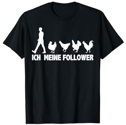 Meine Follower Henne Küken Huhn Bauernhof Bauer Herren Damen T-Shirt