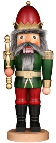 Christian Ulbricht Nussknacker König rot/grün - 43 cm