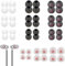 Earbud Tips, 48 PCS Earphone Buds Replacement Tips, Ear Phone Rubber Ends Buds with Noise Isolation and Comfortable, Earbud Replacements 4 Color, 3 Size (S/M/L)