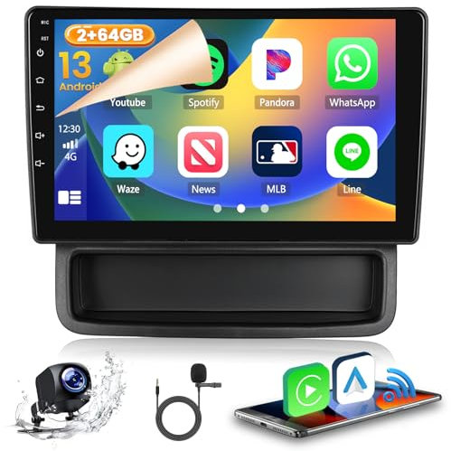 Hikity 2GB 64GB Android 15 car Radio for Renault Trafic 2 / Opel Vivaro (X83) 2010-2014 Radio Wireless Apple CarPlay Android Auto Bluetooth 10.1 Screen car Radio with Navigation Rear View Camera