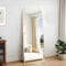 KOCUUY Gold Arched Full Length Mirror, 179 x 65 cm Floor Wall Mirror, Standing or Leaning Full Body Mirrors with Aluminum Alloy Frame, Suitable for Bedrooms, Hallway
