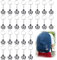 Zfseyuh 26 Pièces Porte Clef Ballon de Foot Porte-Clés de Football Mini Porte clé Foot Porte-Clés de Football pour Enfants, pour Décoration de Sac à Dos, Cadeau D'Anniversaire