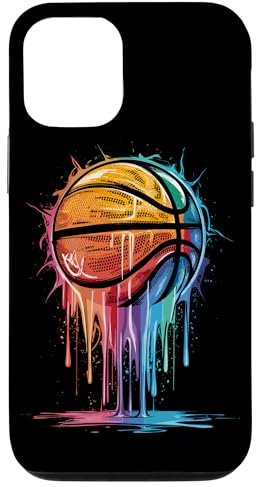 Hülle für iPhone 12/12 Pro Bunte Basketball Basketballspieler Korb Körbchen