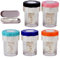 MYSUNBAR Manual Contact Lens Cleaner, Pack of 5 Contact Lens Containers with Tweezers and Suction Cup, Contact Lens Container, Contact Lenses, multicoloured, Pocket organiser