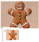 Jigsaw Puzzles for Adults Leisure Puzzle Gingerbread Man Snowflake Wooden Puzzle Large Puzzle Families Pieces Fit Together Perfectly Challenging Puzzle Perfect for Game Nights