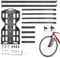 MLqkpwy Bikes Packing - Waterproof Fork Bag Bikes Front Fork Bag,Lightweight Fork Bag Base Accessory, Bikes Front Fork Outdoor Bag for Water Bottles, Racks