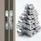Cerniera a scomparsa da 180 gradi pieghevole pesante cerniere for porte integrate invisibile croce nascosta gemel in acciaio inossidabile 1 pz(No. 3 Hinge)
