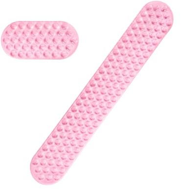 MOSISO Gel Wrist Rest Support for Mouse Pad&Keyboard Set, Pink | Ergonomic Massage Keyboard&Mouse Pad Set, Non-Slip Base Pain Relief&Soft Cooling Gel Computer Easy Typing Pad for Home/Office