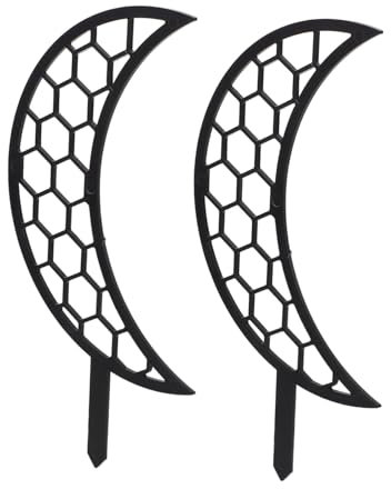 JOINPAYA 2 Pièces Pied De Vigne Grimpante Treillis pour Plantes Grimpantes Treillis De Plants De Vigne Treillis De Jardin Treillis Végétal D'intérieur Échelle De Plante Black PP