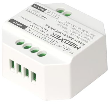 LIGHTEU, Miboxer Smart Switch – Intelligenter Schalter mit WiFi & 2,4G RF (10A), WL-SW1