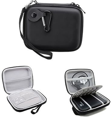 STOBOK Portable Shockproof Power Bank Carry Case Eva Travel Storage Bag for External Charger Lightweight Compact Design for Cables Accessories Black