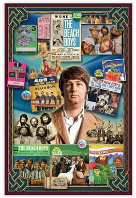 fsgfod Brian Wilson Poster auf Leinwand, Schlafzimmer, Dekoration, Landschaft, Büro, Raumdekoration, Geschenk, 30 x 45 cm
